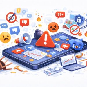 Errores en la gestión de redes sociales