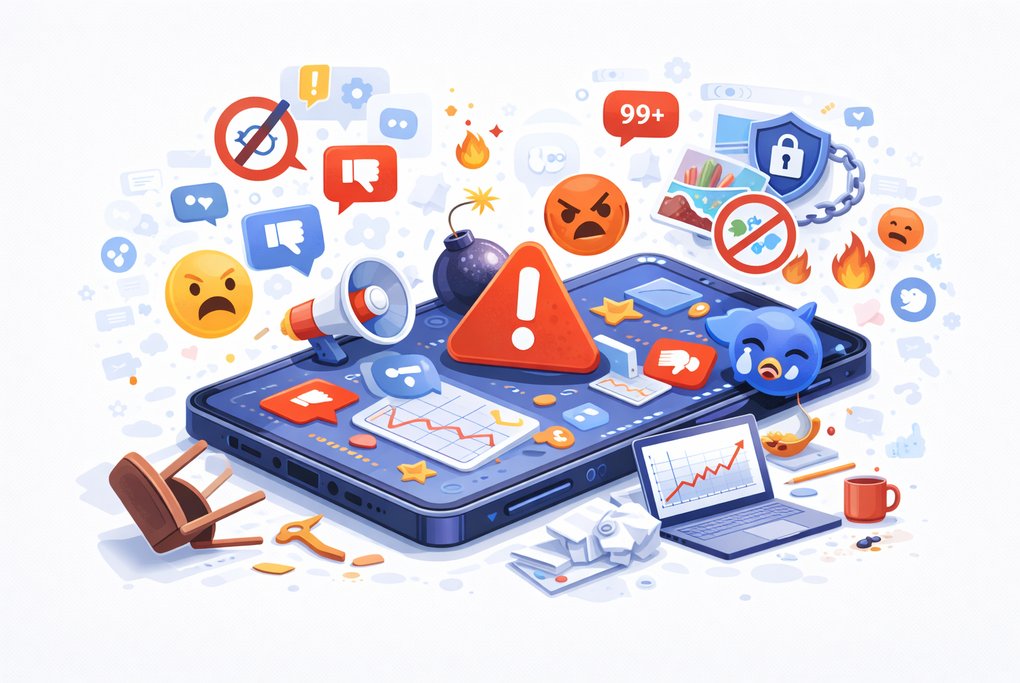 Errores en la gestión de redes sociales