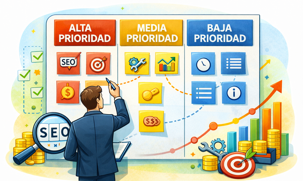 priorización de acciones SEO