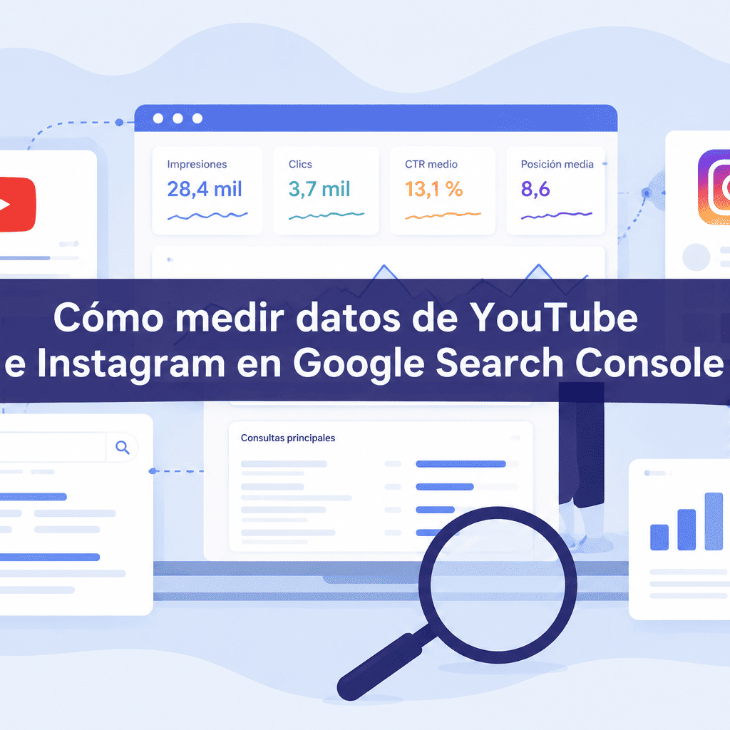 como medir youtube e instagram en Google Search Console