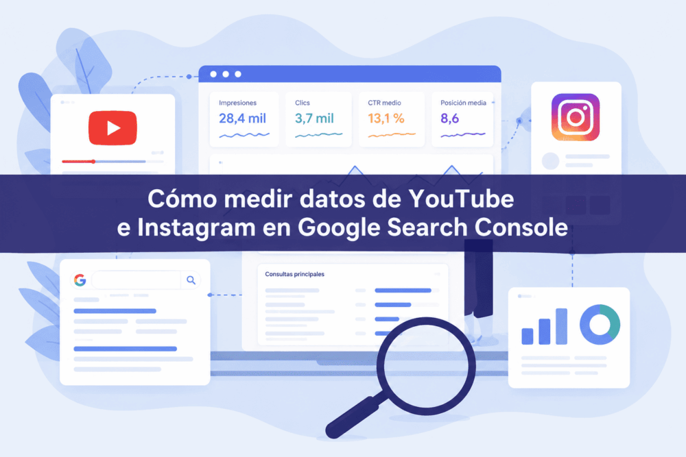 como medir youtube e instagram en Google Search Console