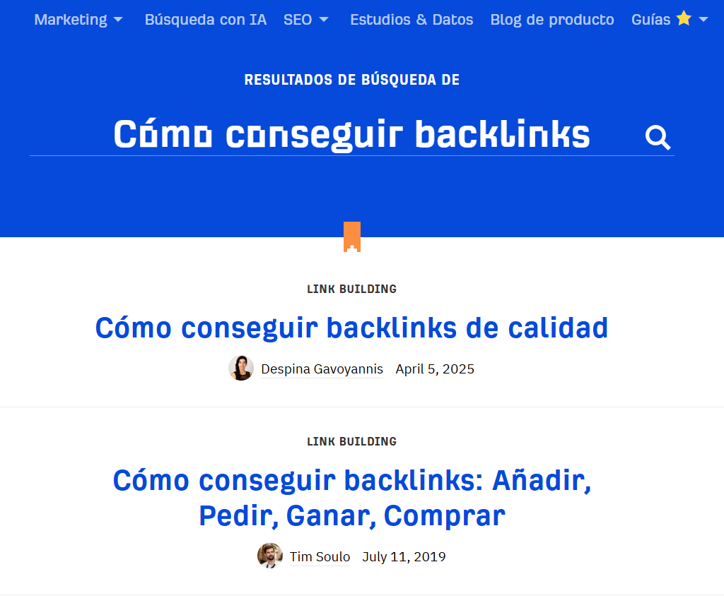 ejemplo de canibalizacion en el blog de ahrefs