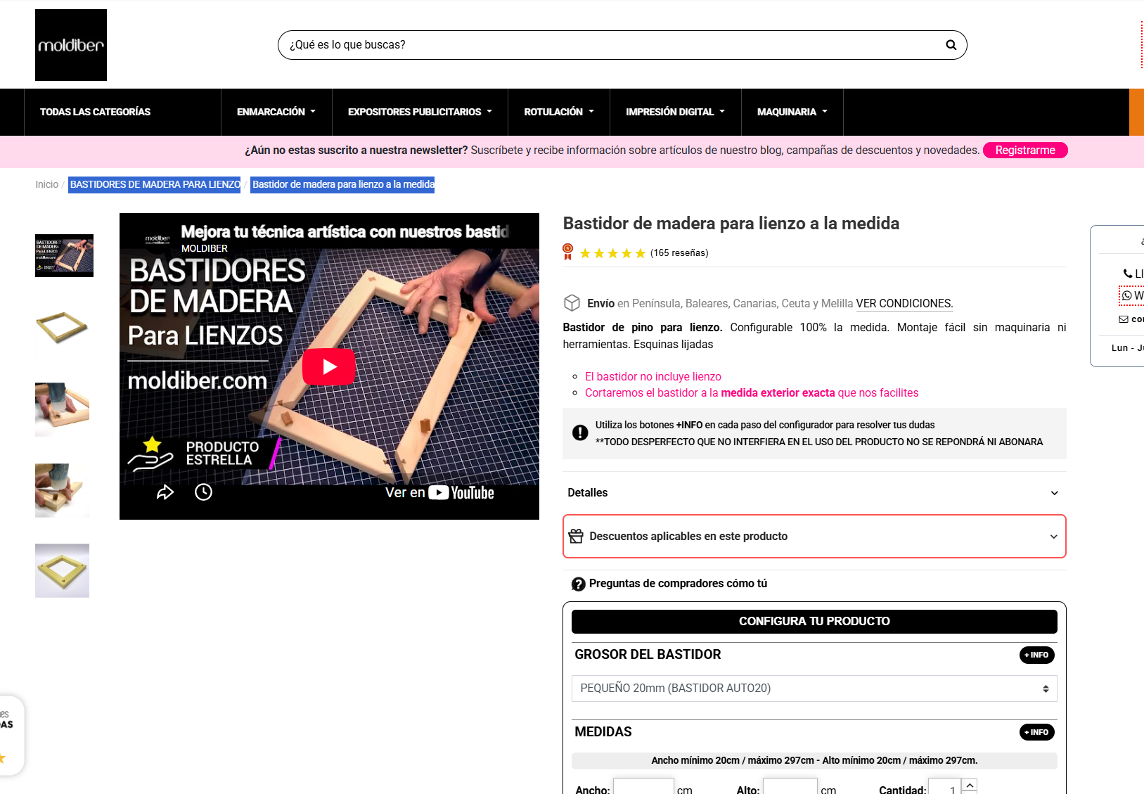 canibalizacion de categoria vs ficha de producto
