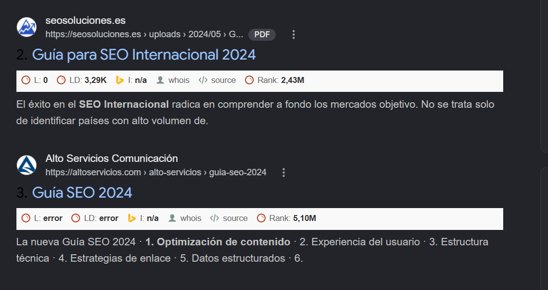 versiones antiguas de una misma pagina